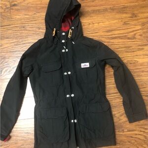 Penfield Jacket Womens XS Kasson Mountain Parka Black Plaid Lined Outdoors